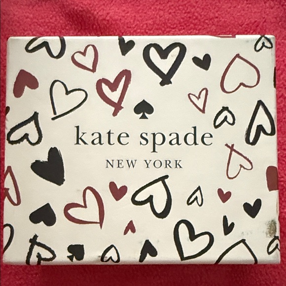 Kate Spade Red and Black Heart Card Holder - Picture 2 of 4